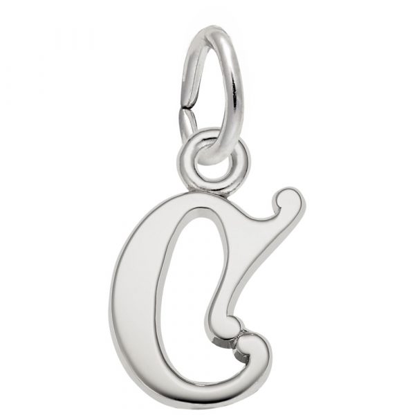Pendentif en argent 925, lettre