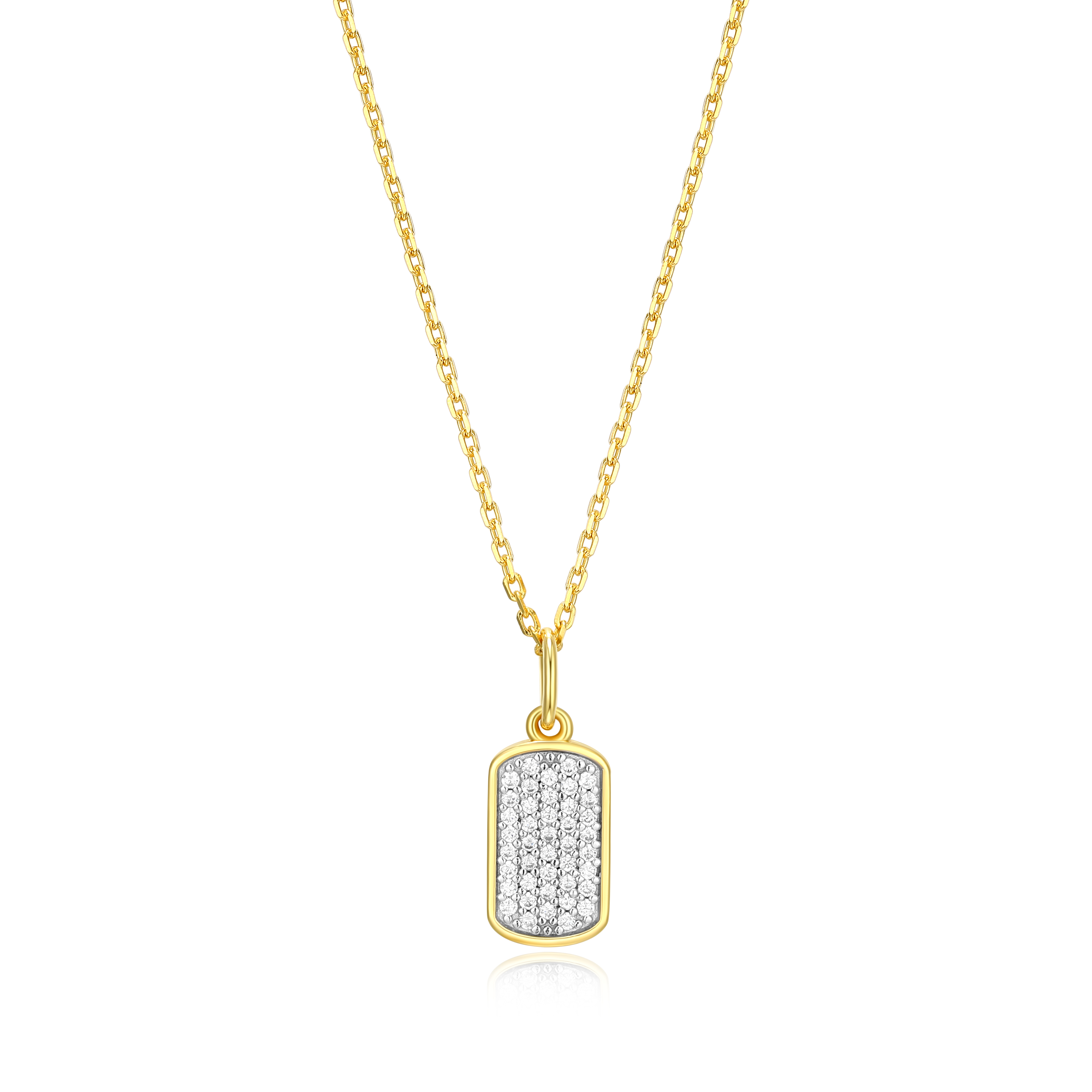 Pendentif pour femme en argent 925, 0.13 carat de diamants laboratoires - S3AWJNKHY0 - M by Monte Luna