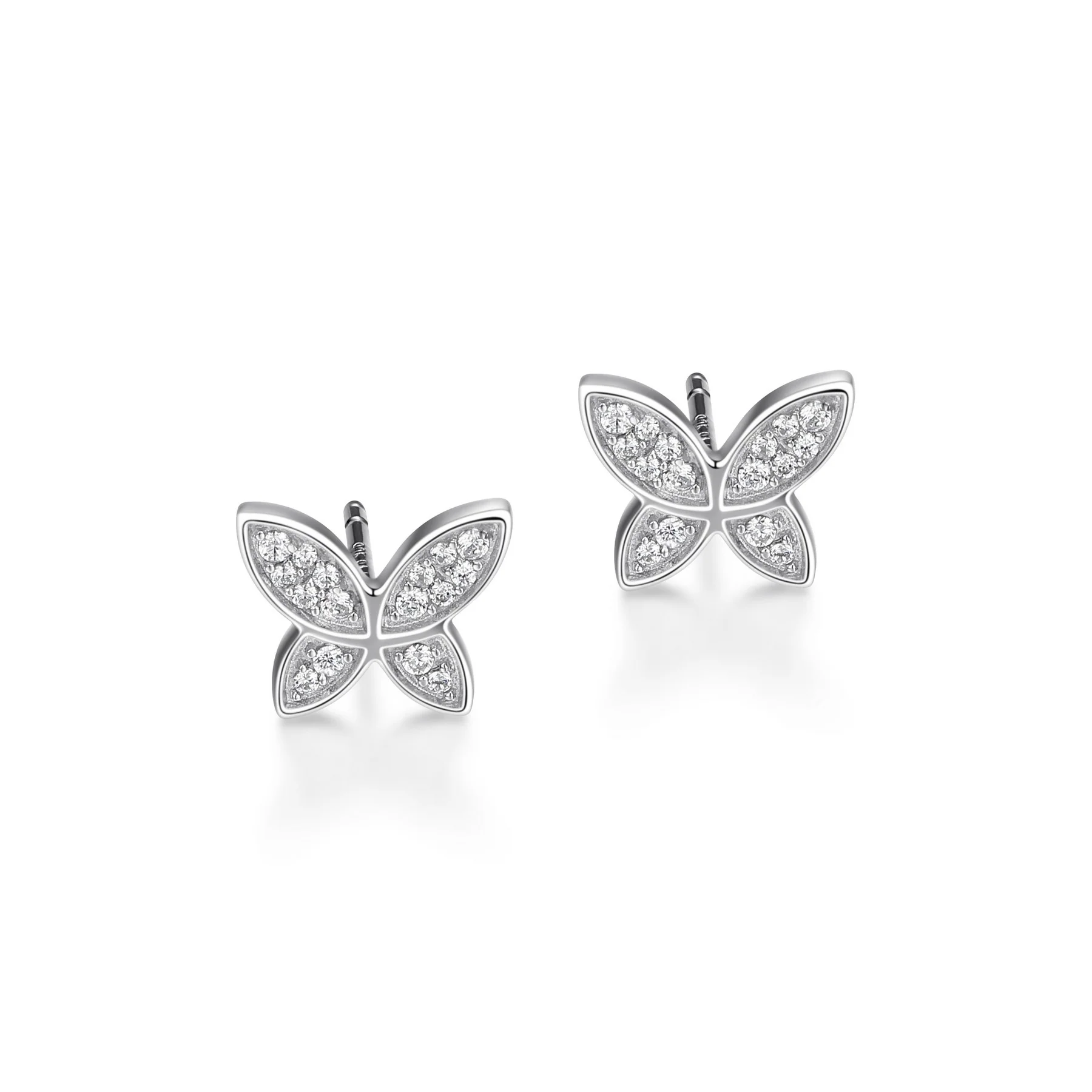 Boucles d'oreilles pour femme en argent 925, cubic zirconium, papillons - R2AQS20000 - Reign