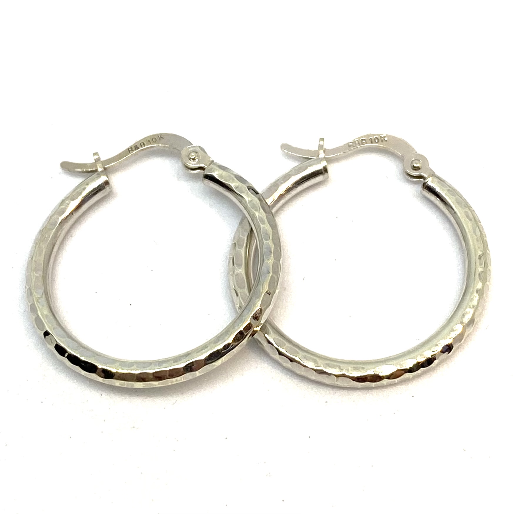 Boucles d'oreilles vides pour femme en or 10K, fouchette