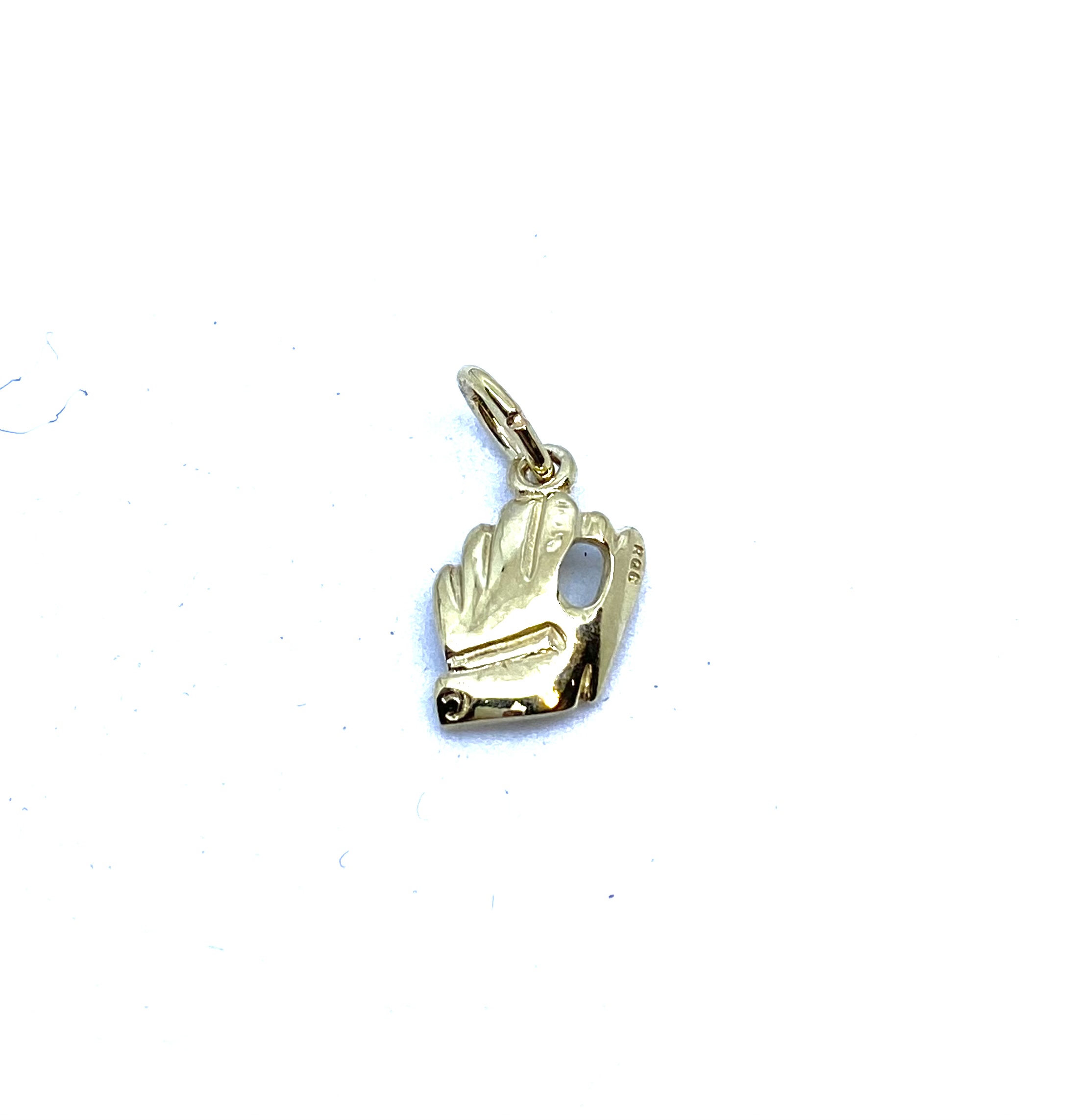 Pendentif pour enfant en or 10k, gant de baseball