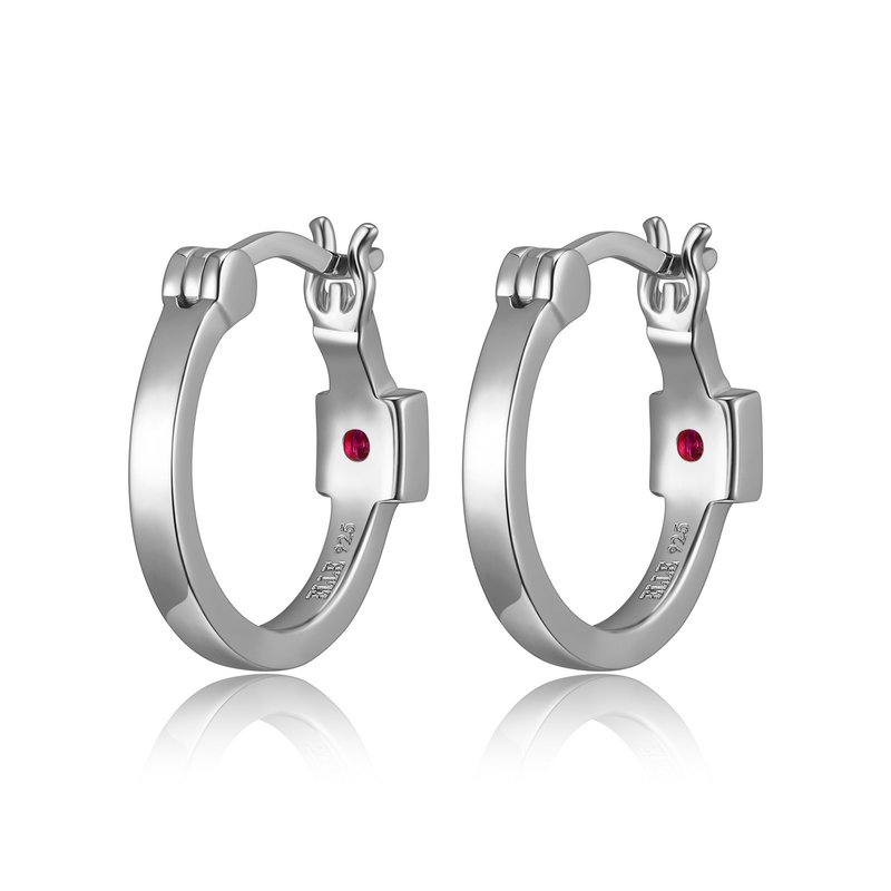 Boucles d'oreilles unies pour femme en argent 925 - R2LC26A00J - ELLE
