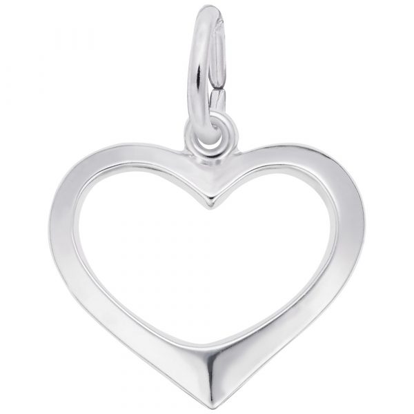 Pendentif en argent 925, coeur