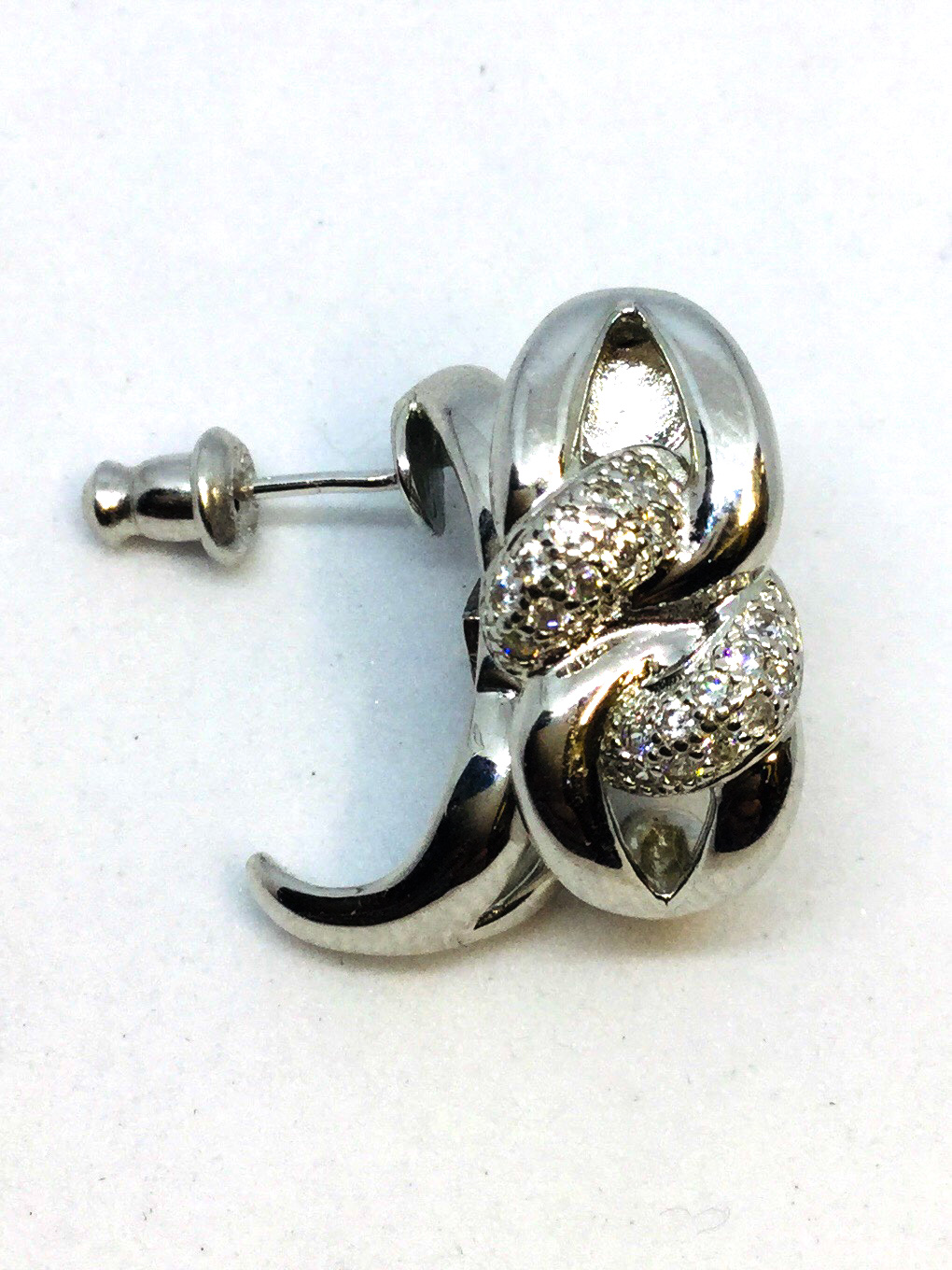 Boucle d'oreille argent 925 zircon