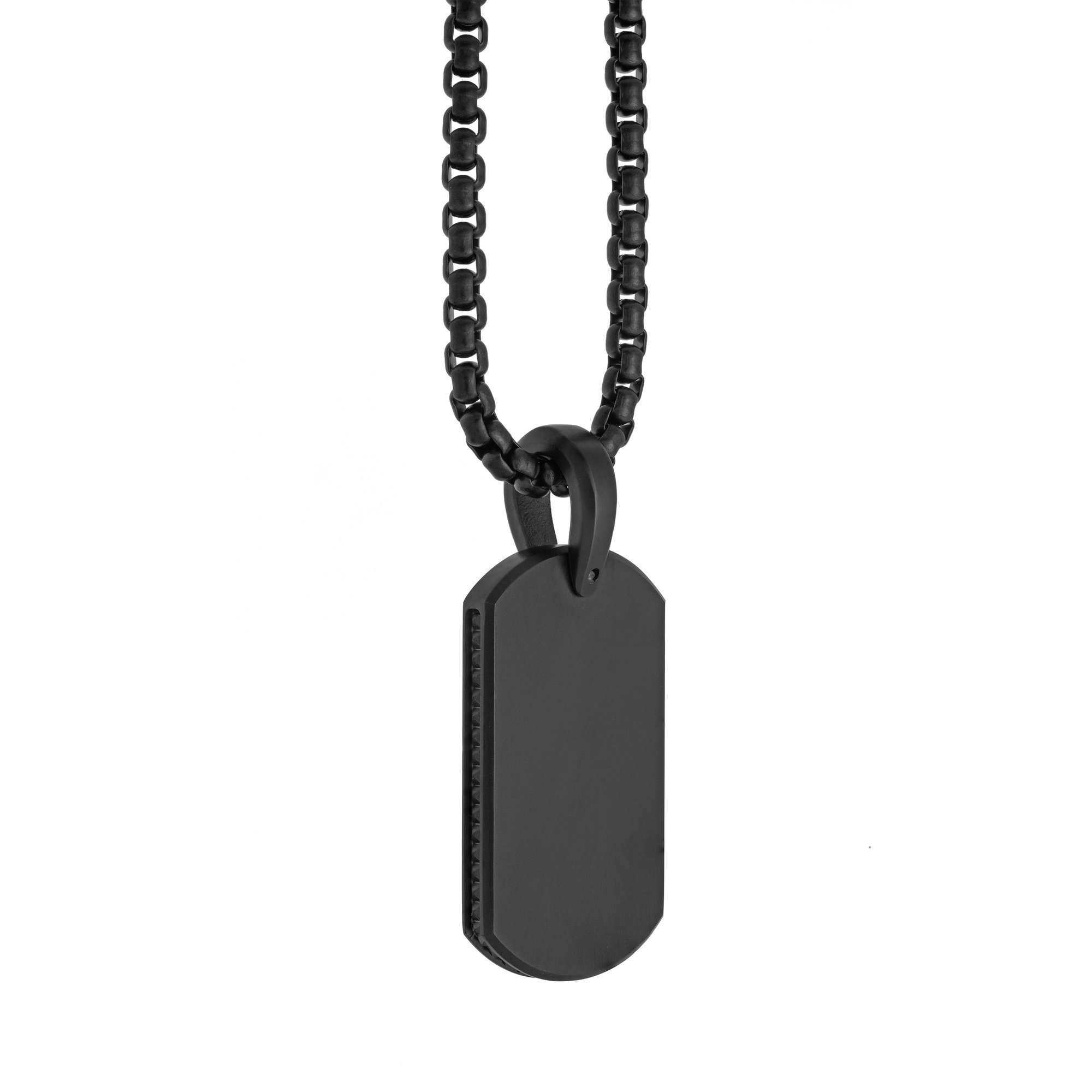 Pendentif pour homme en stainless, médaillon uni