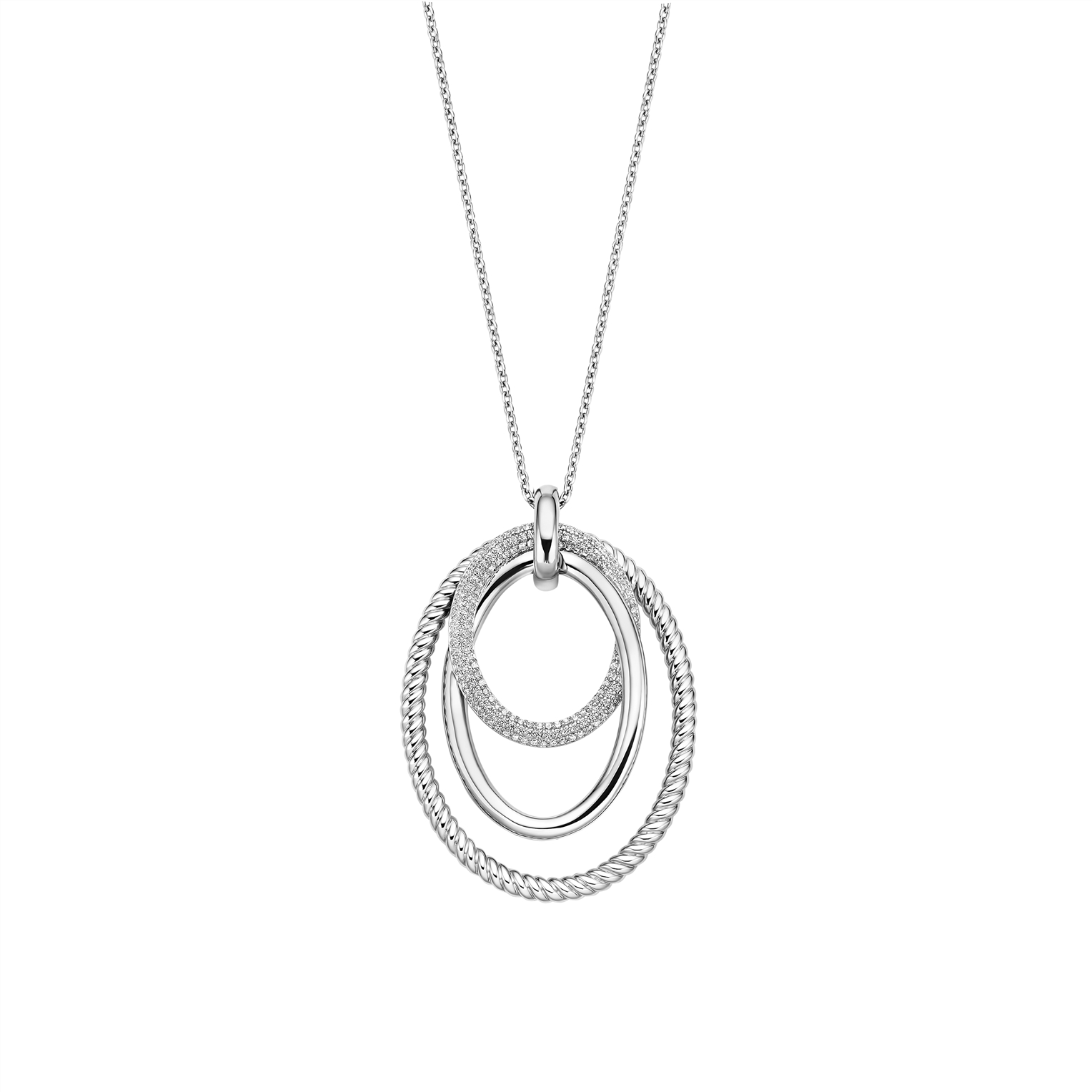 Pendentif pour femme en argent 925, cubic zirconium - 34127ZI/40 - Ti Sento Milano