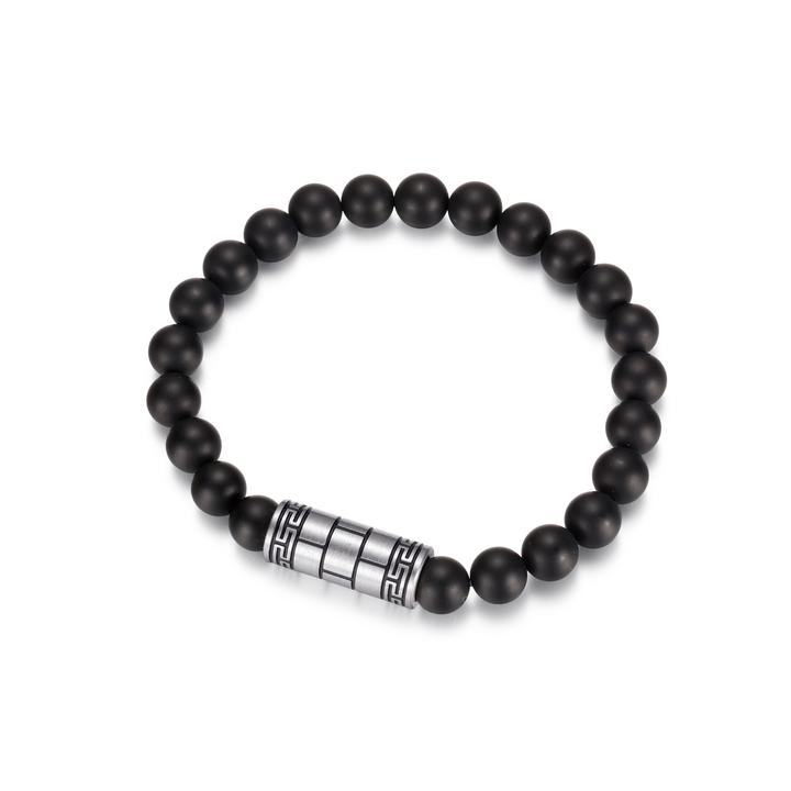 Bracelet élastique pour homme en stainless, boules