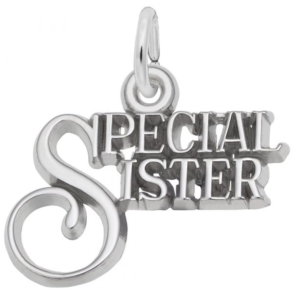 Pendentif en argent 925, soeur spéciale