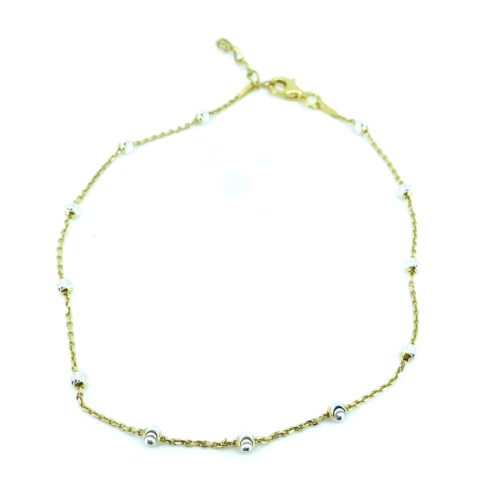 Chevillère pour femme en argent 925, boules