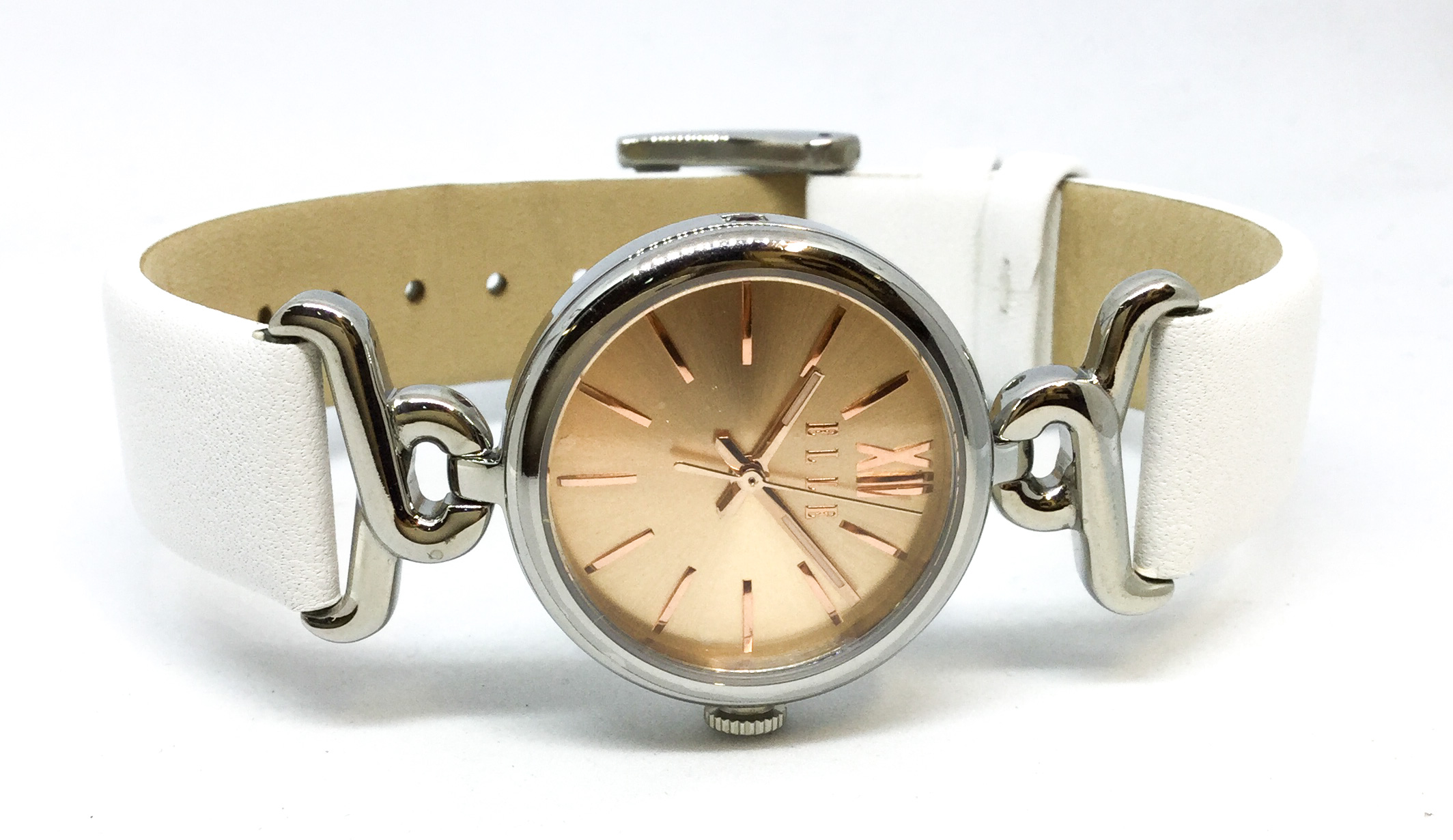 Montre femme, stainless, bracelet cuir