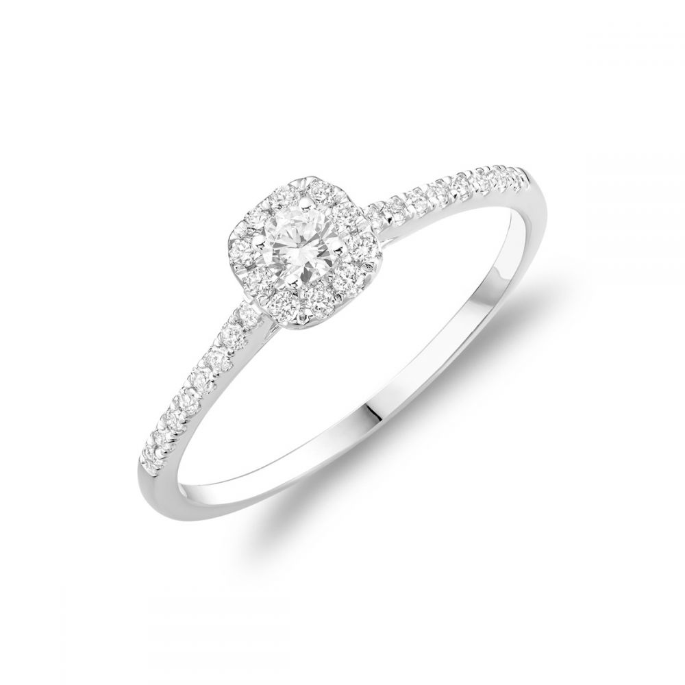 Bague or 10K, 23 points de diamants total, jonc match = 02-0410HR25B