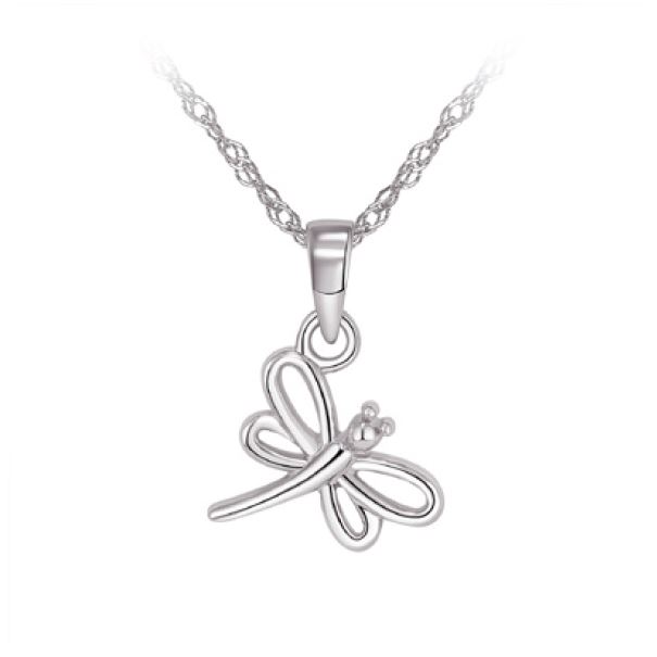 Pendantif pour femme en argent 925, libellule - L04P - Legend
