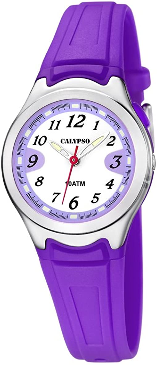 Montre pour enfant en stainless, bracelet de silicone, 10ATM