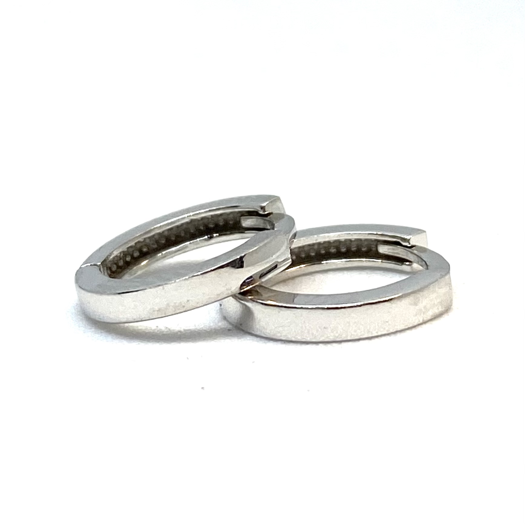 Boucles d'oreilles en or 10K, huggies unies