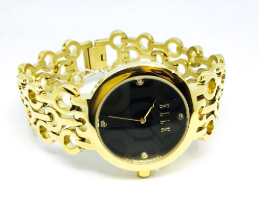 Montre femme, stainless, cadran garni de pierres - W20138B06N - ELLE