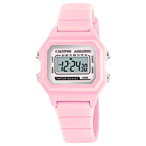 Montre pour enfant avec bracelet en silicone, 100M, lumière, alarme chrono, minuterie