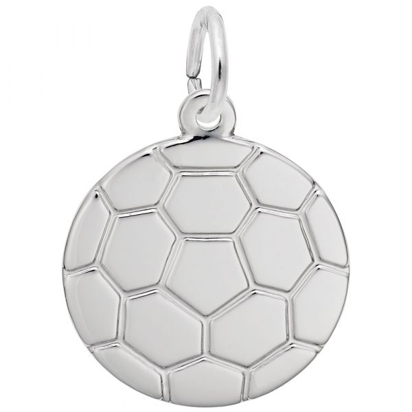 Pendentif en argent 925, ballon de soccer
