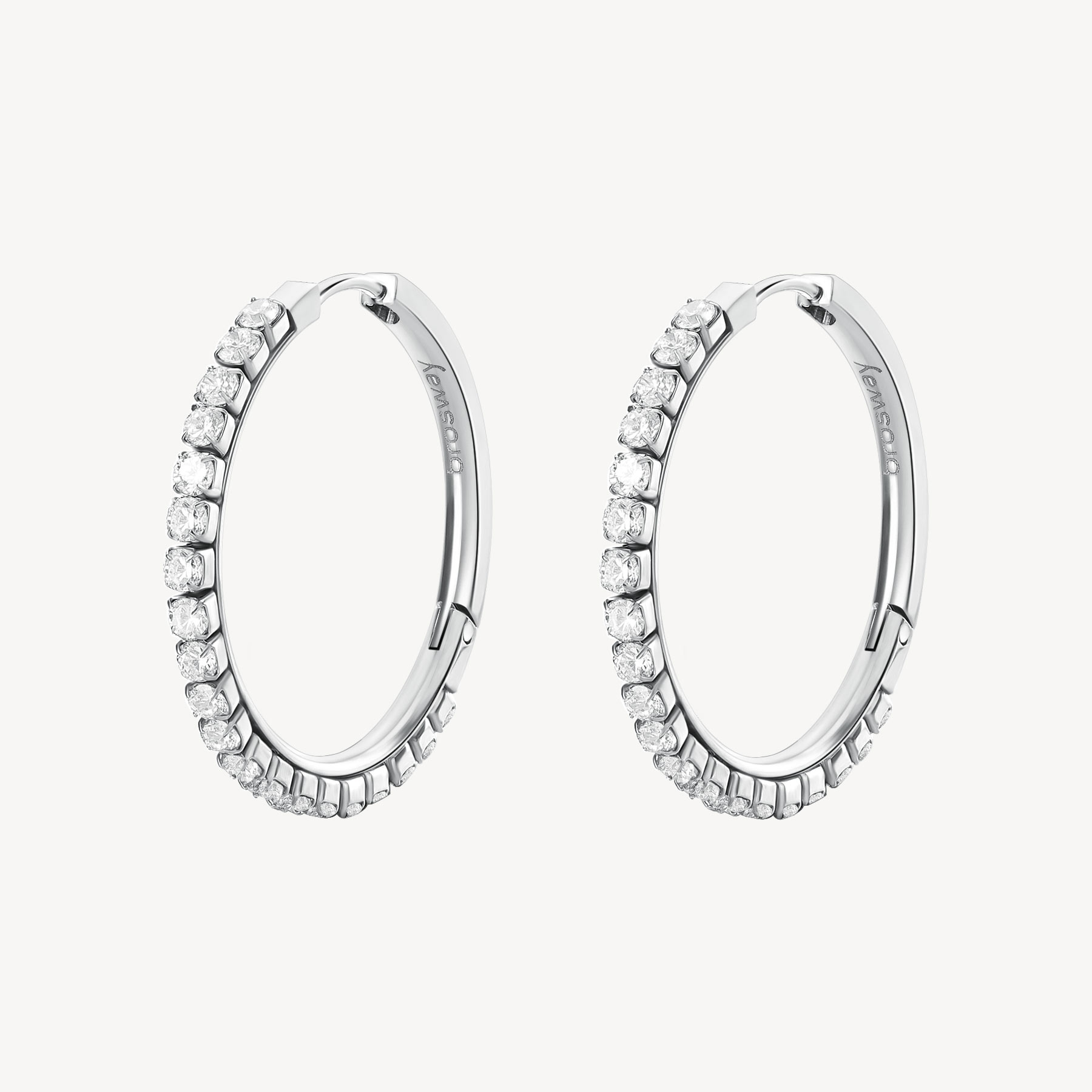 Boucles d'oreilles pour femme en stainless, cubic zirconium - BEIE014 - Brosway