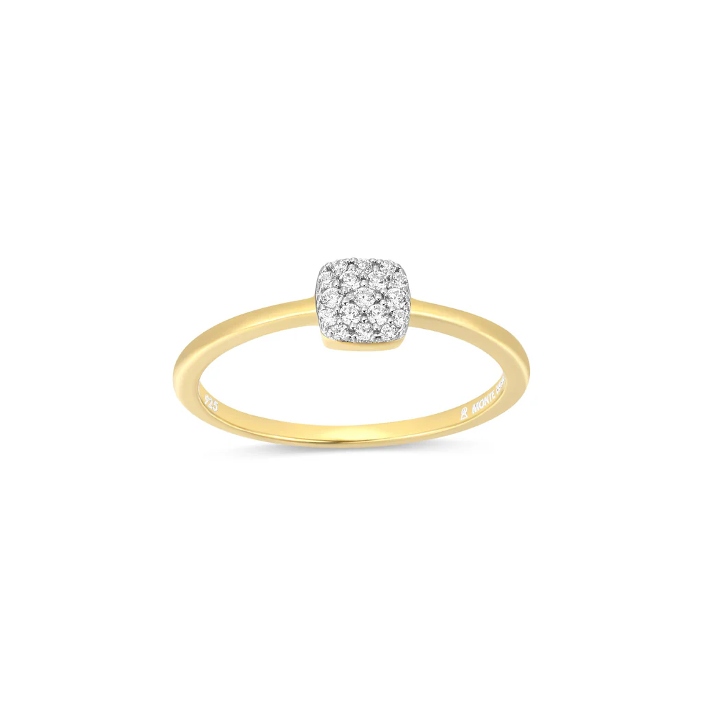 Bague pour femme en argent 925, 0.10 carat de diamants laboratoires - 34AQ9LKHA8 - M by Monte Luna