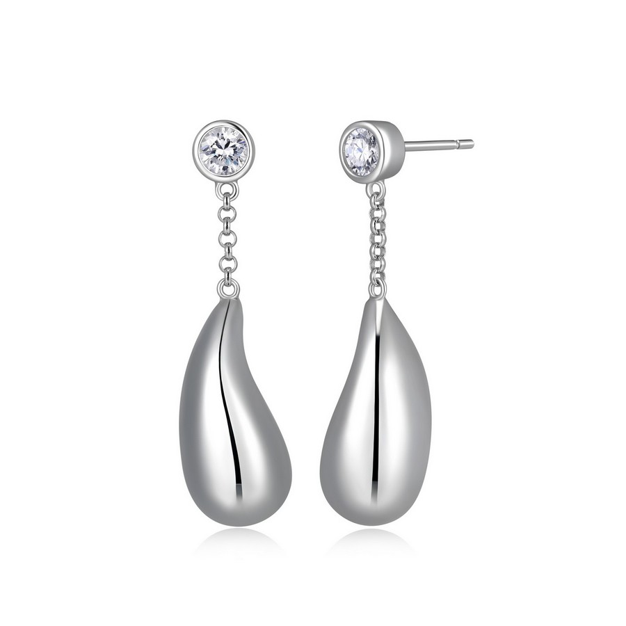 Boucles d'oreilles pour femme en argent 925, cubic zirconium - R2LCTC0058 - ELLE