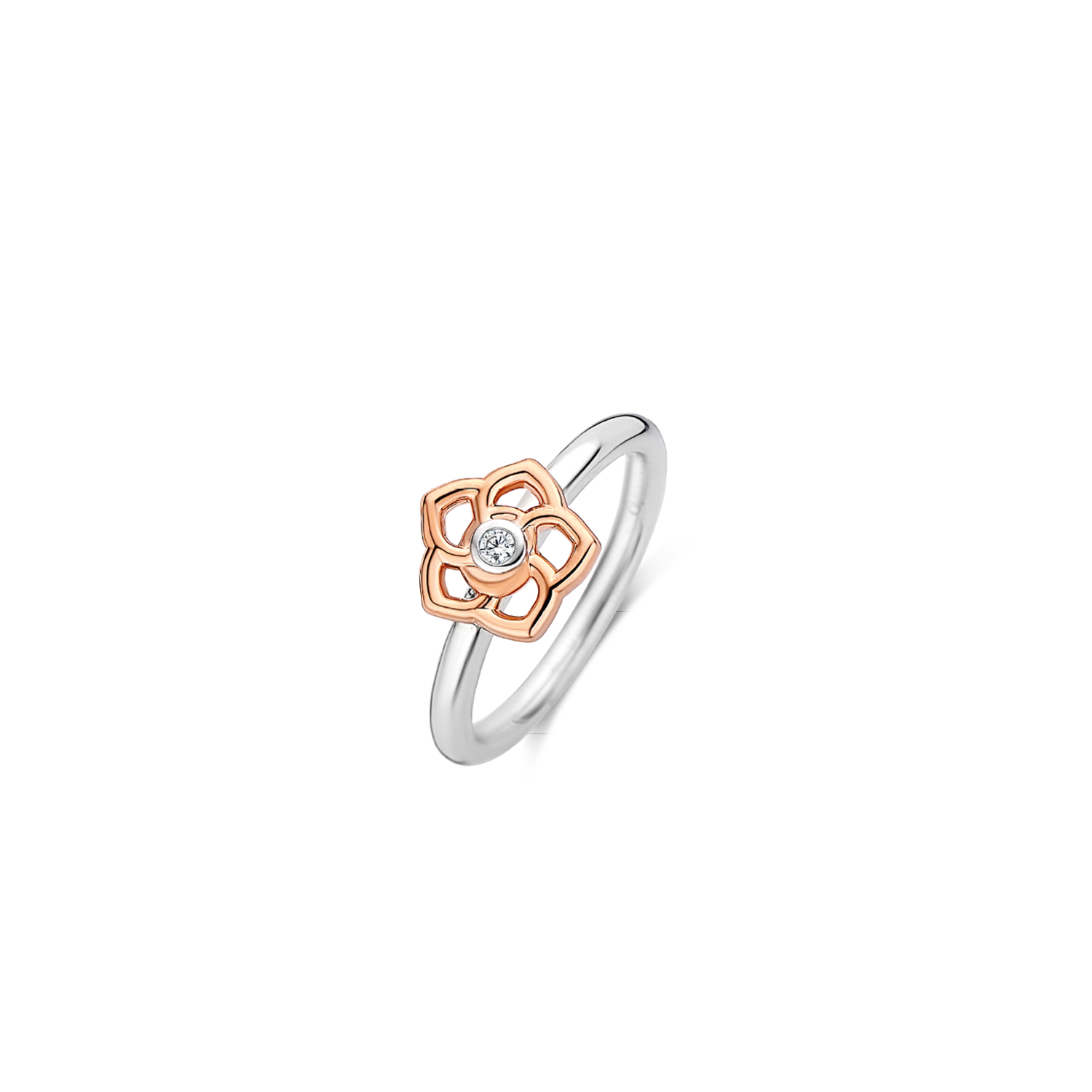 Bague argent 925, fleur