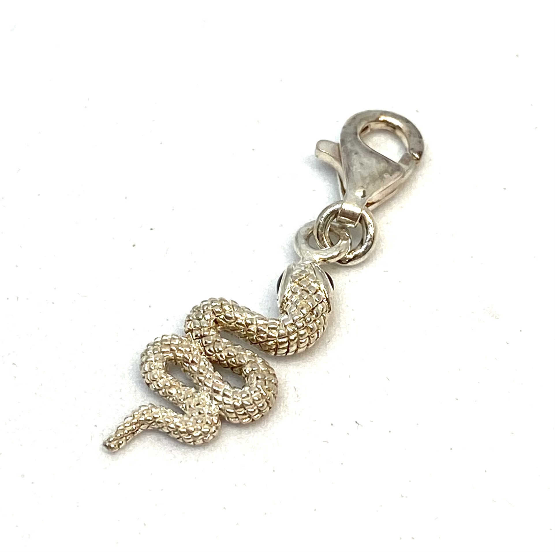 Breloque en argent 925, serpent