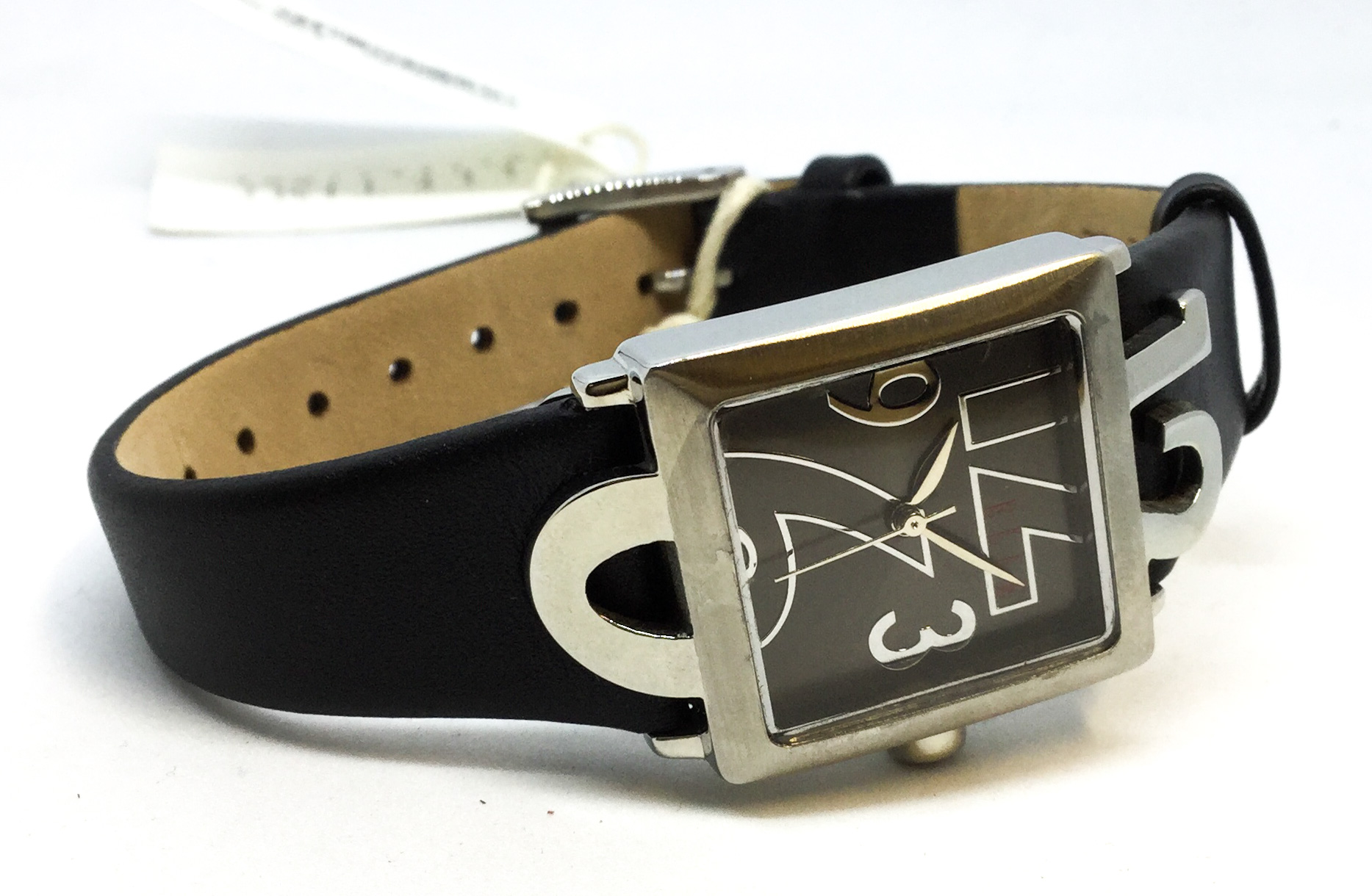 Montre femme, stainless, bracelet cuir