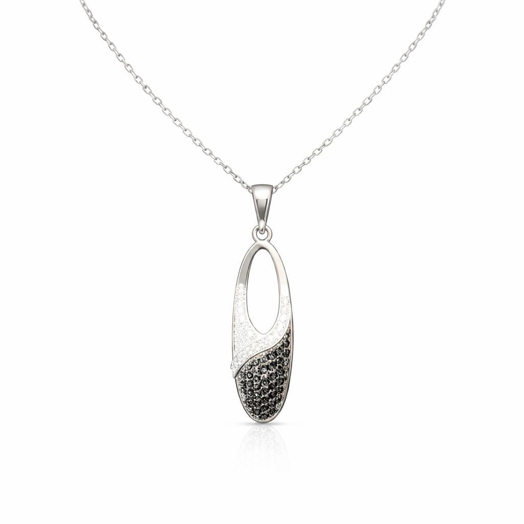 Pendentif pour femme en argent 925, cubic zirconium - PD580 - Divers