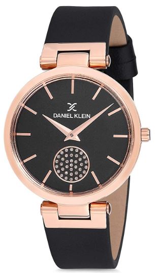 Montre femme, stainless, bracelet cuir 14mm