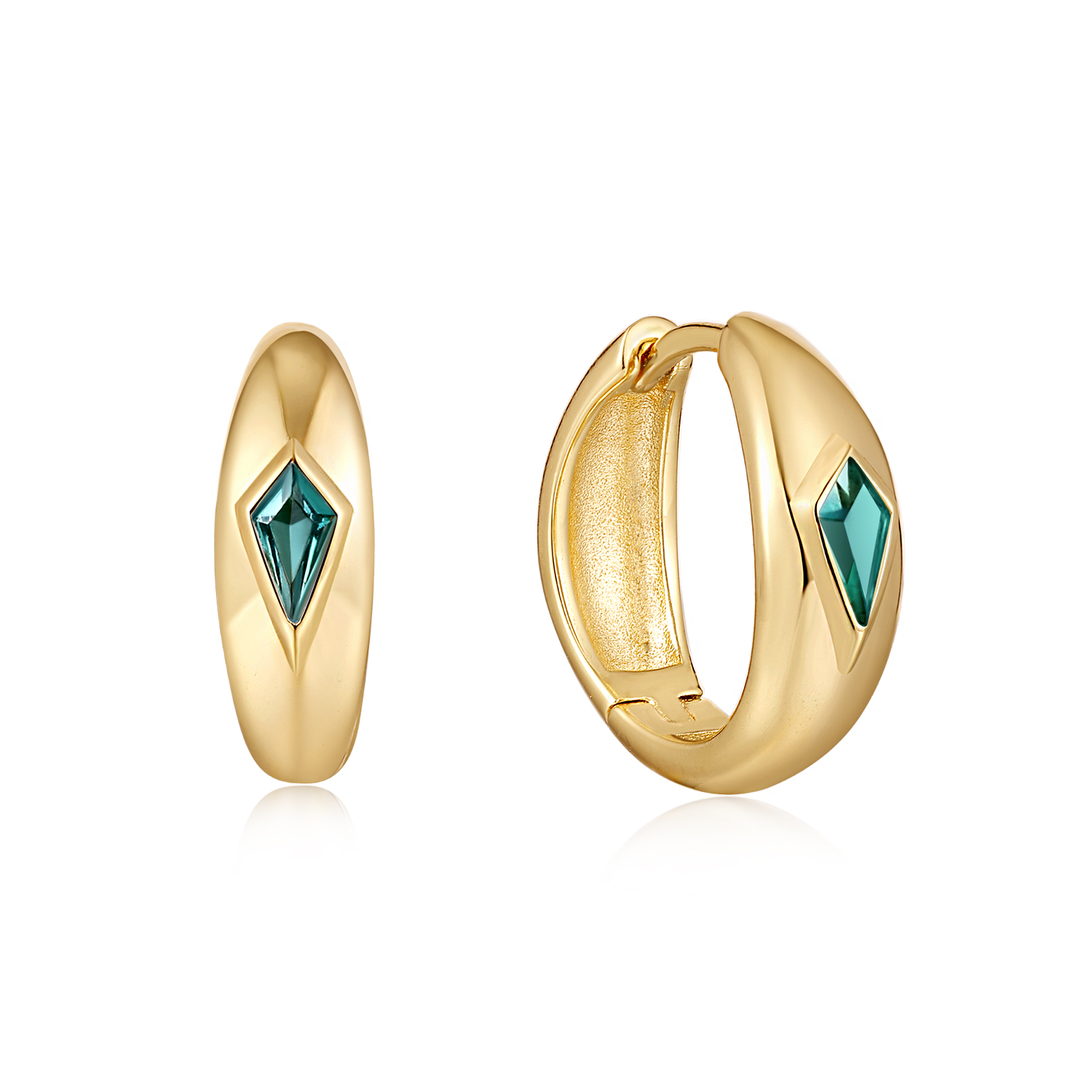 Boucles d'oreilles pour femme en argent 925, zircons
