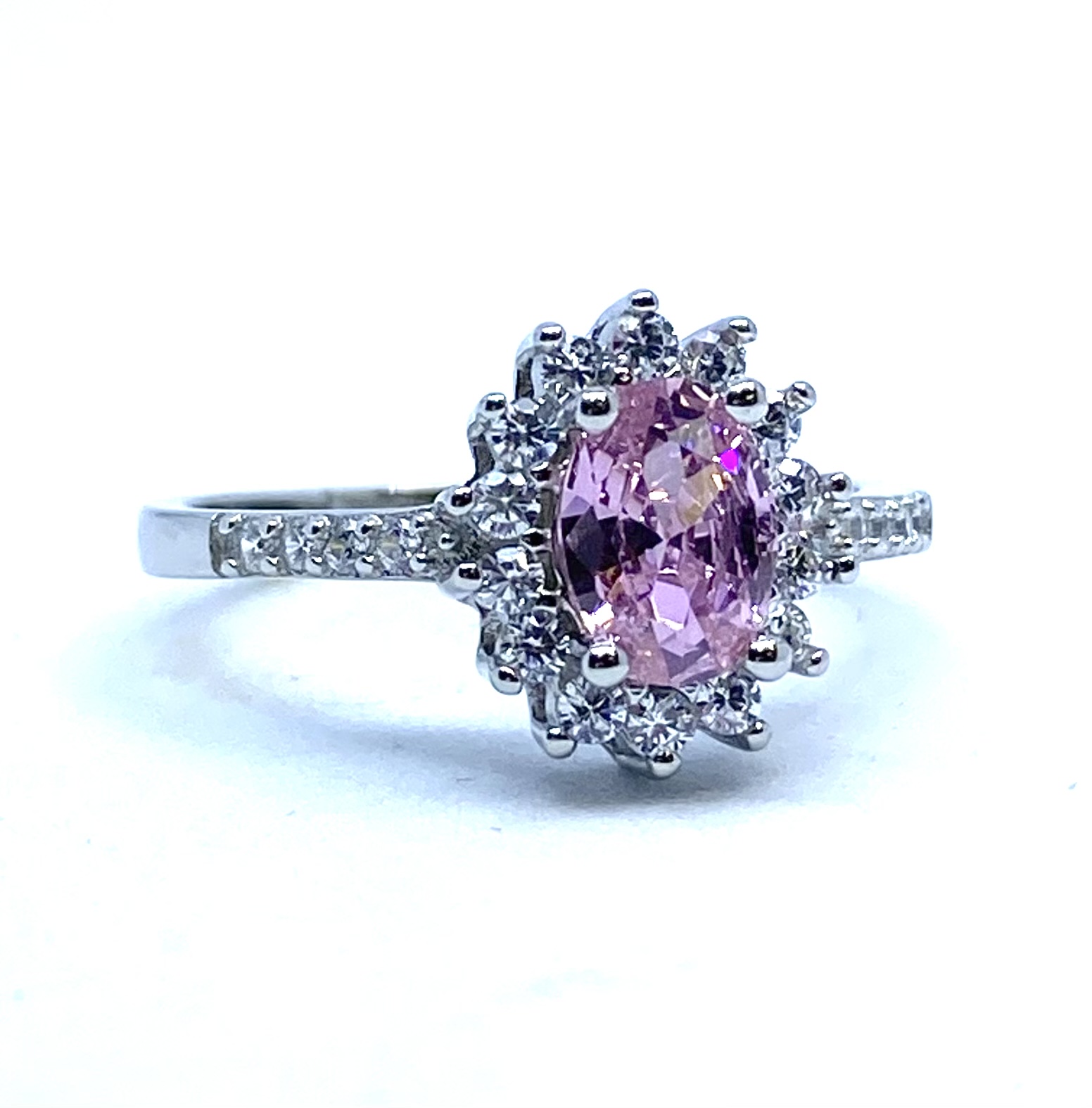Bague pour femme en argent 925, zircons