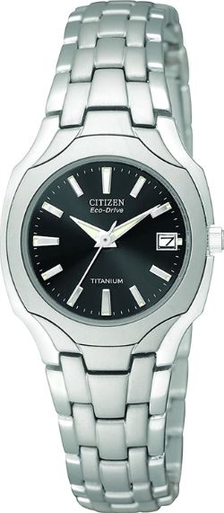 Montre femme, titanium, eco-drive