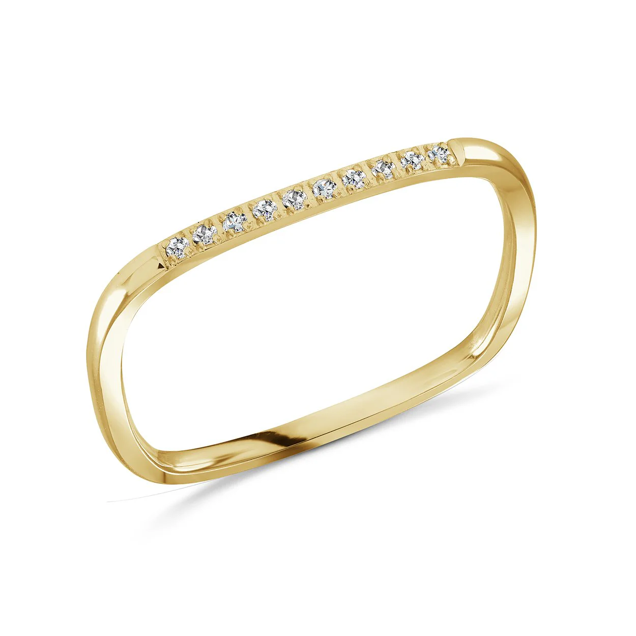 Jonc pour femme en stainless, cubic zirconium - SWR45-7 - Italgem