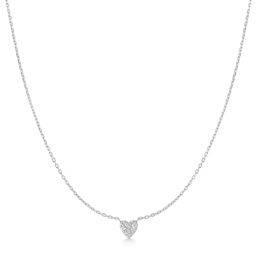 Pendentif pour femme en argent 925, cubic zirconium, coeur - N074-01H - Ania Haie