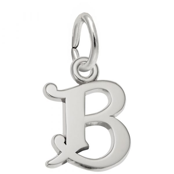 Pendentif en argent 925, lettre