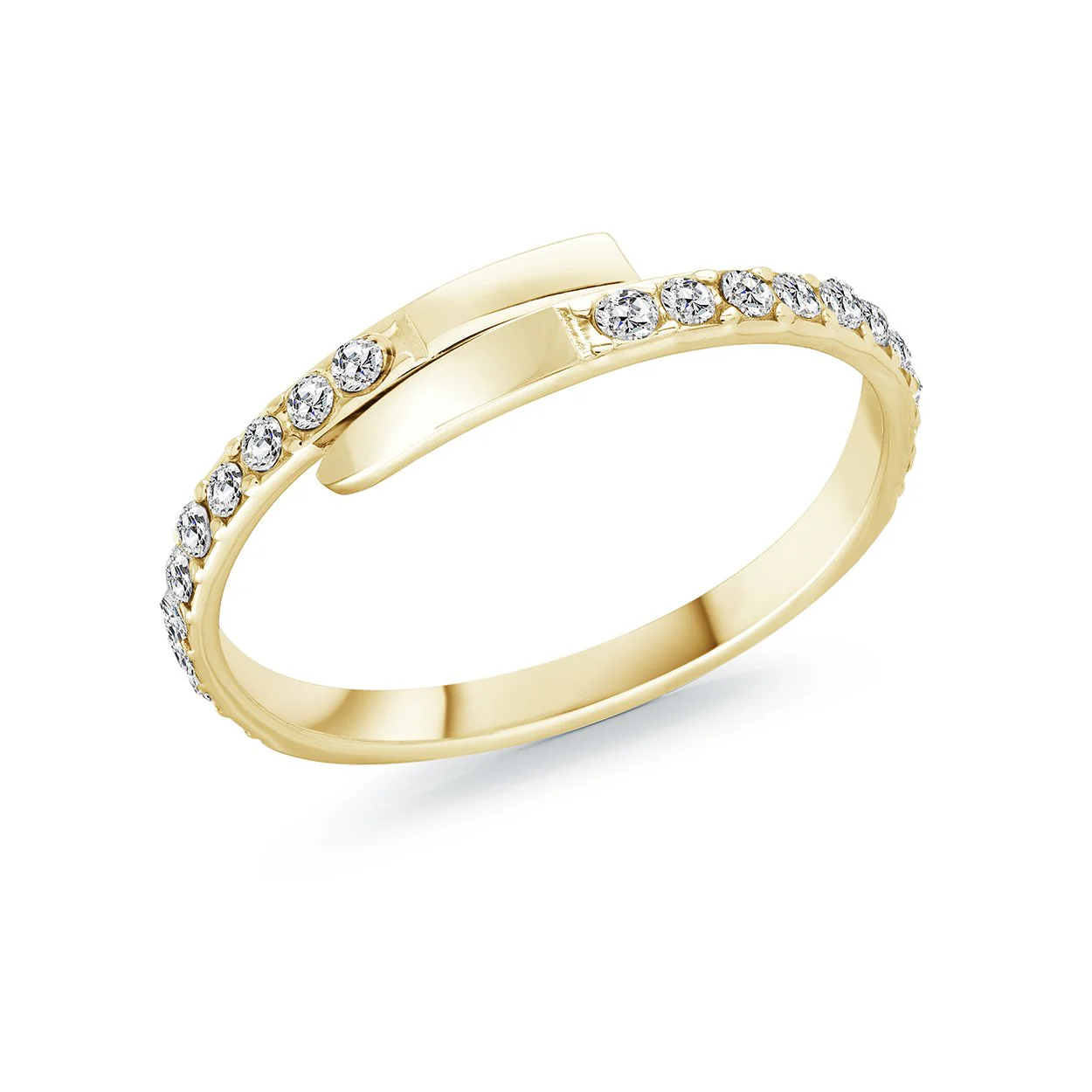 Bague pour femme en stainless, cubic zirconium - SWR55-OS - Italgem