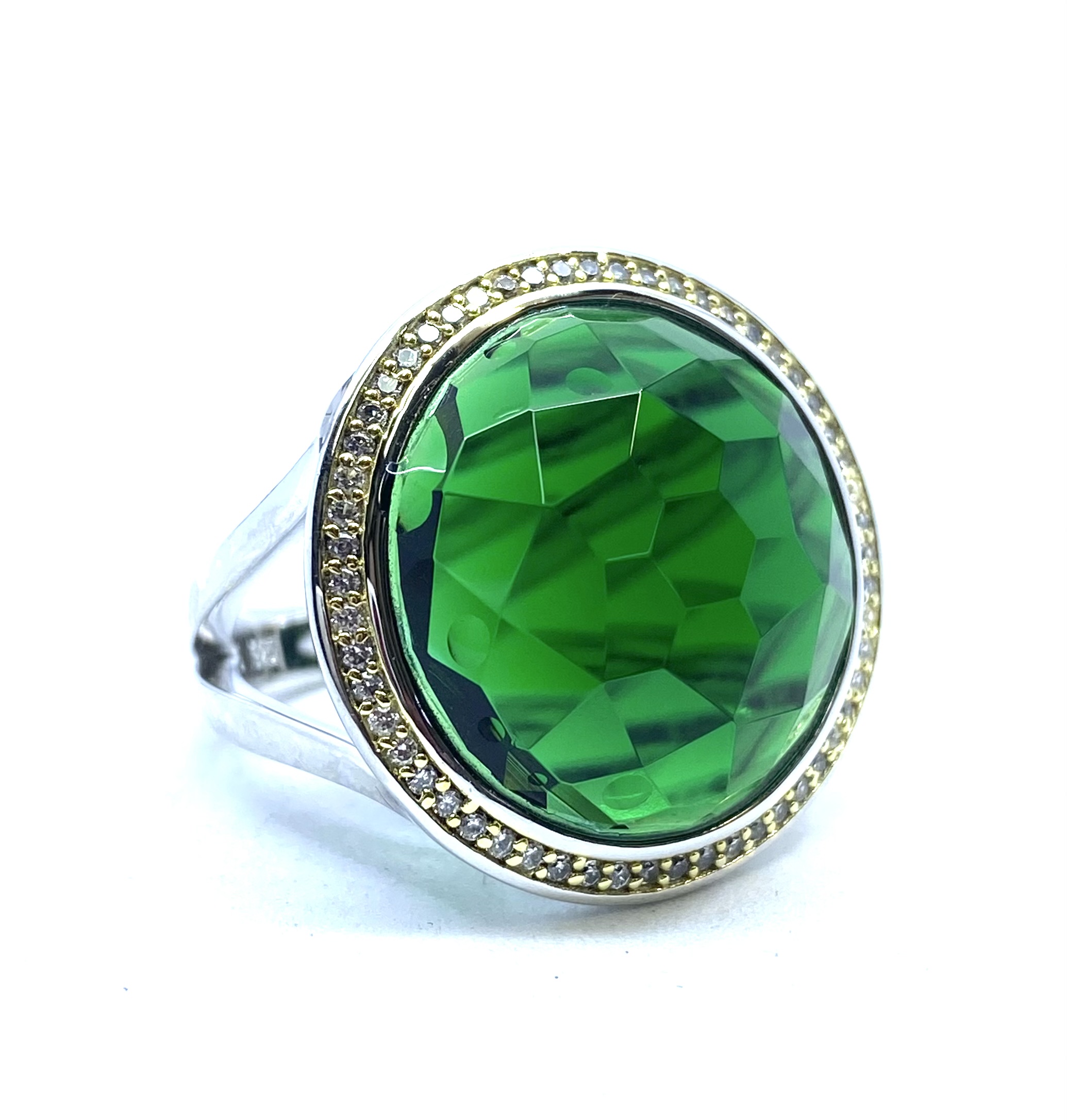 Bague pour femme en argent 925, zircons