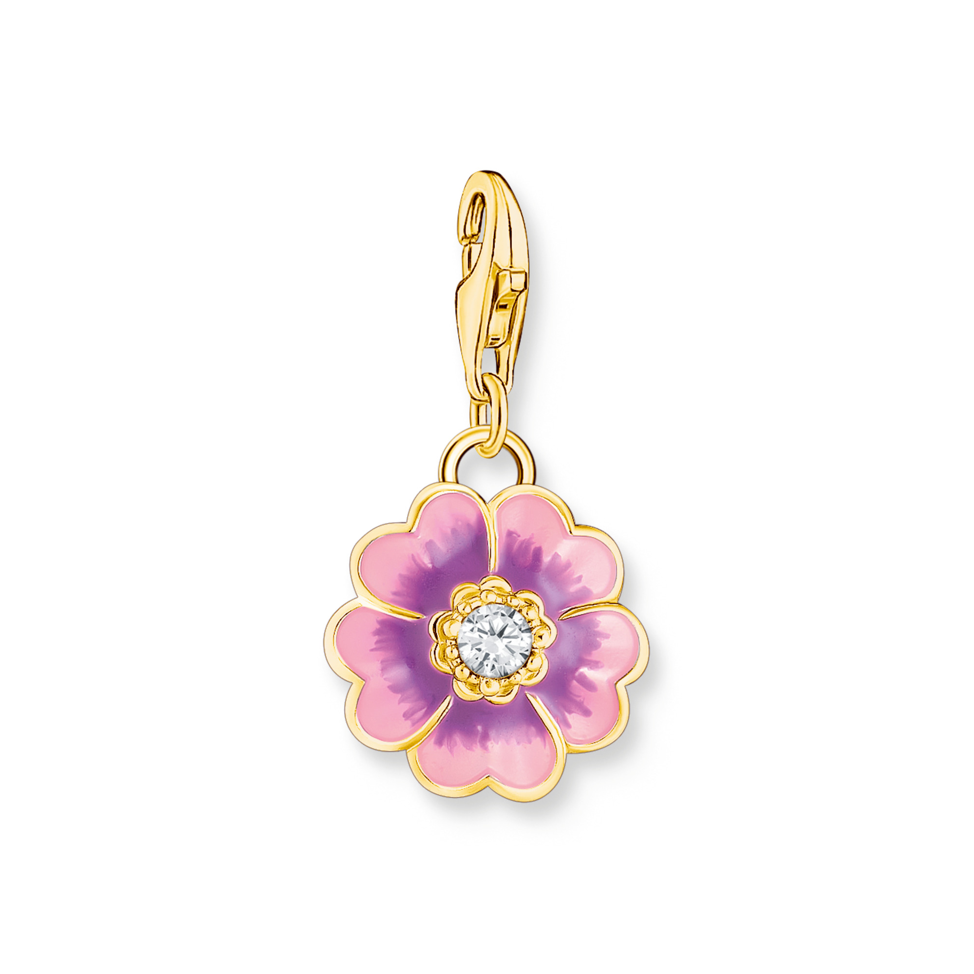 Breloque pour femme en argent 925, cubic zirconium, fleur - 2208-565-7 - Thomas Sabo