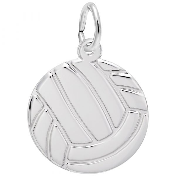 Pendentif en argent 925, ballon de volley-ball