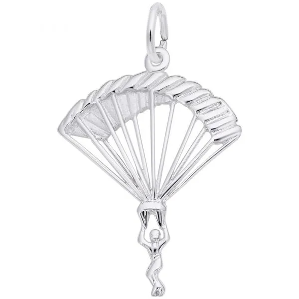 Pendentif en argent 925, parachutiste - 10-6390-000 - Rembrandt Charms