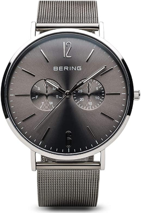 Montre pour homme en stainless stainless, bracelet de mèche, 3ATM, verre saphir