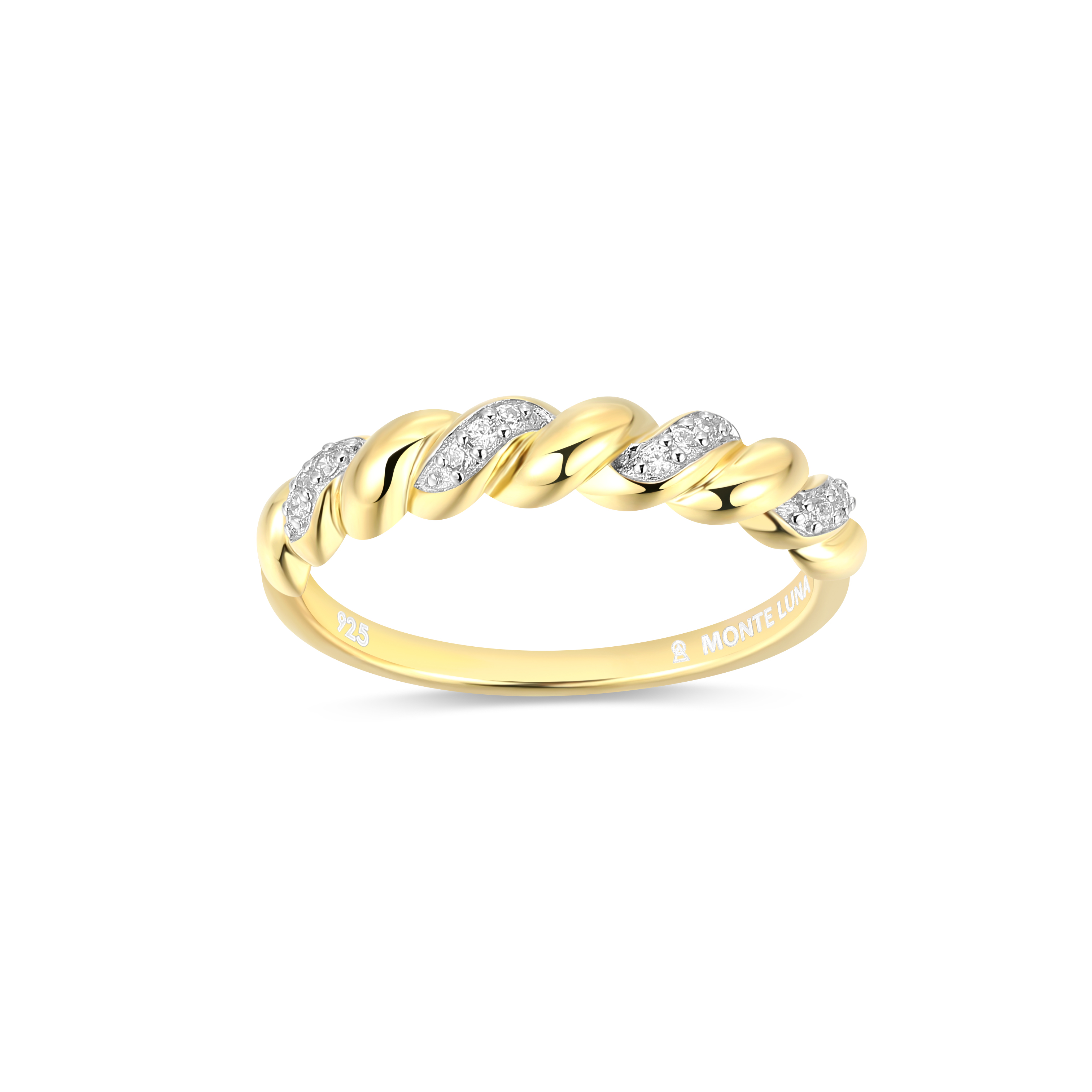 Bague pour femme en argent 925, 0,05 carat de diamants laboratoires - 34AQ7MKHA8 - M by Monte Luna