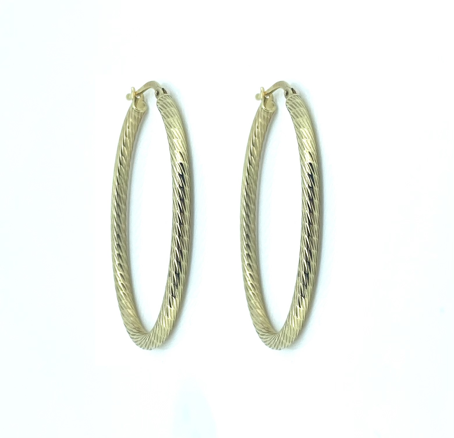 Boucles d'oreilles pour femme en or 10k, fourchette