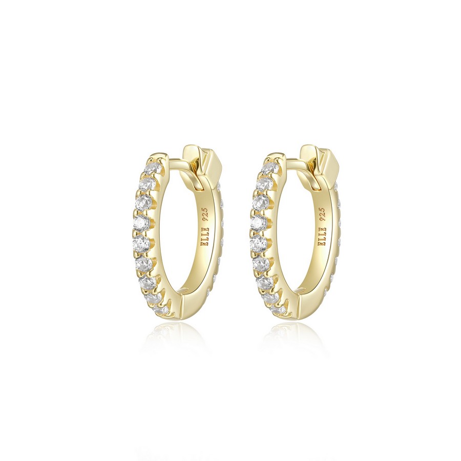 Boucles d'oreilles pour femme en argent 925, cubics zirconium - 32LCMC0027 - ELLE