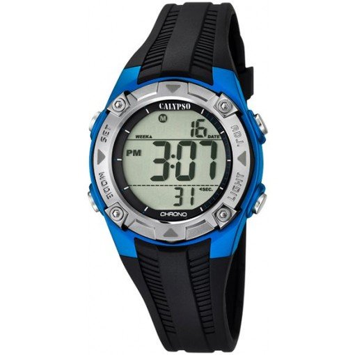 Montre stainless, bracelet silicone, 10ATM