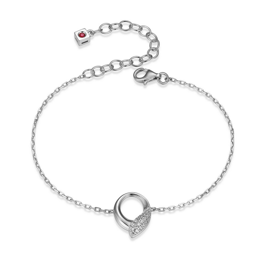 Bracelet pour femme en argent 925, cubic zirconium - R1LAQK004Q - ELLE