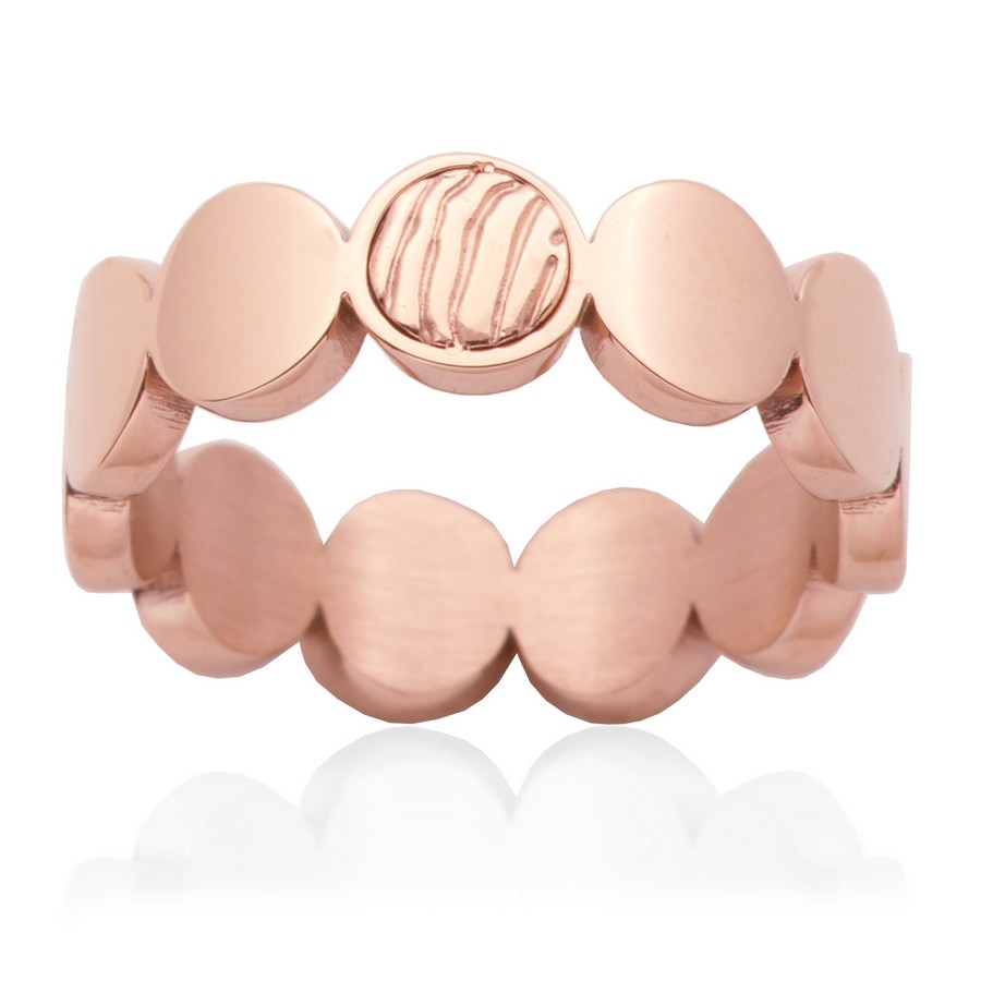Bague stainless, ronds
