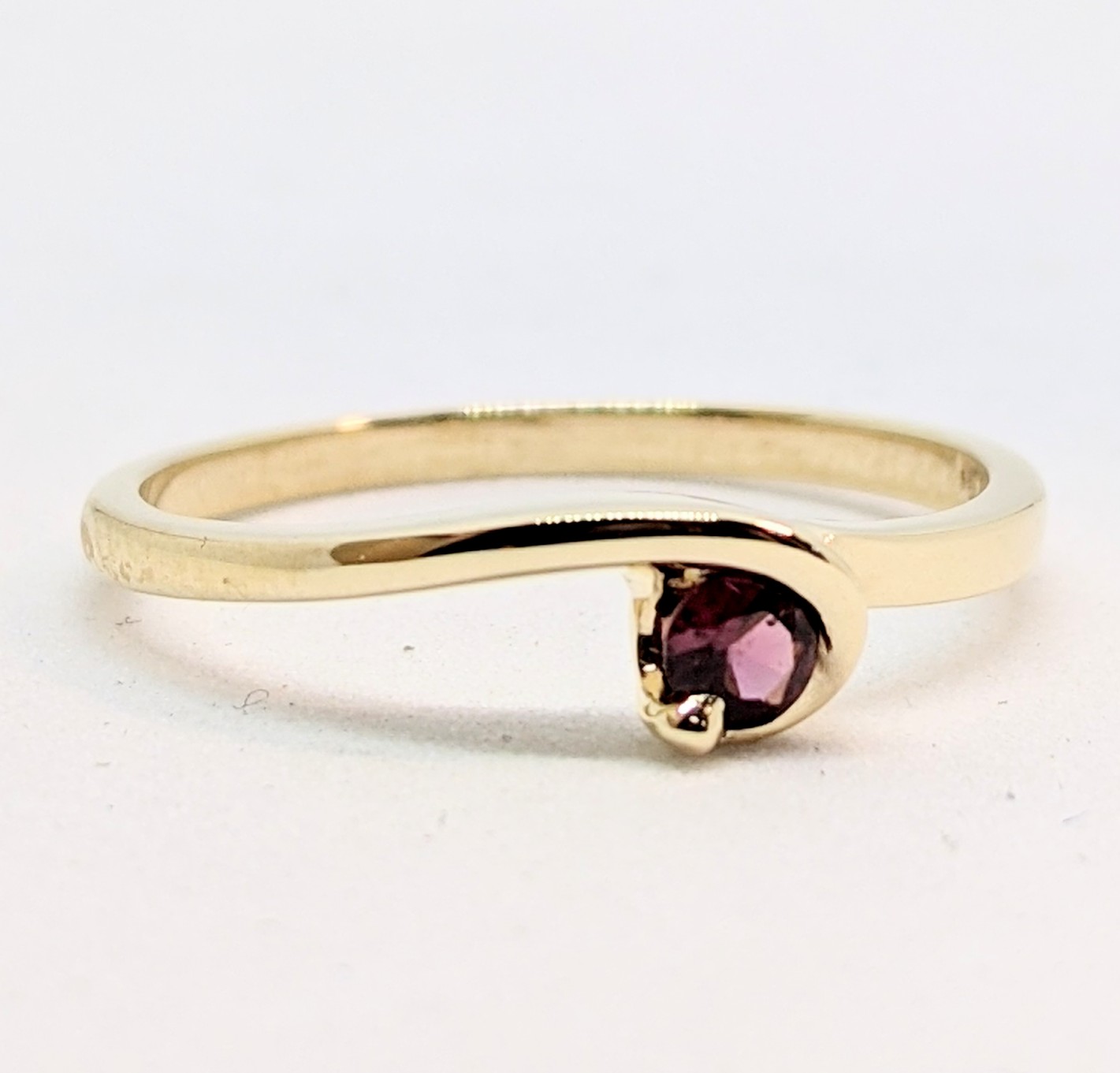 Bague or 10K, pierres de naissance naturelles