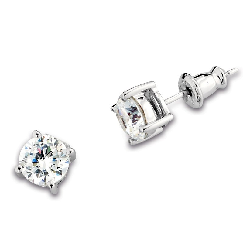 Boucles d'oreilles pour femme en argent 925, cubic zirconium