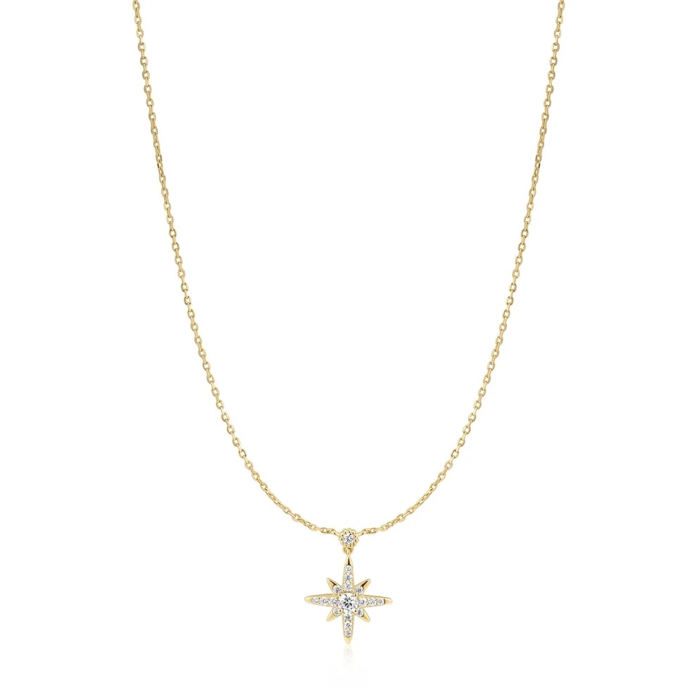 Pendentif pour femme en argent 925, cubic zirconium, étoile - N071-05G - Ania Haie